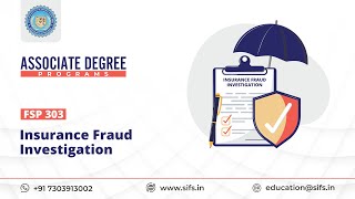 Insurance Fraud Investigation Online Course  SIFS India [upl. by Janicki]