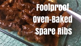 Foolproof OvenBaked BBQ Spare Ribs [upl. by Synn]