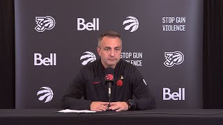 Toronto Raptors Media Availability  Postgame at Boston Celtics  November 16 2024 [upl. by Nimzzaj708]