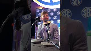 LSU’s Harold Perkins and Garrett Nussmeier at SEC Media Days [upl. by Amihsat824]