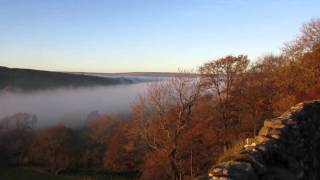 Mist moving up Raydale Yorkshire Dales [upl. by Chevy]