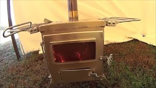 New wood stove for the wall tent [upl. by Egwin]