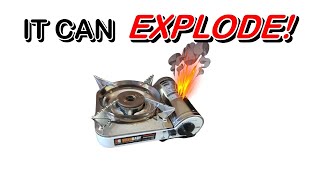 Portable Butane Mini Gas Stove It can Explode [upl. by Yhtamit667]