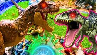 Review Jurassic World Dinos Indominus rex Indoraptor Megaraptor TREX Giganotosaurusamp Others [upl. by Nodarb160]