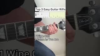 3 of The Best Easy Guitar Riffs  Tabs easyguitartabs guitarbeginner guitarsheetmusic [upl. by Bonar]