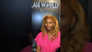 How To install A frontal wig  Layered bombshell curls wigs lacefrontwigs wiglovers lushwigs [upl. by Onateyac]