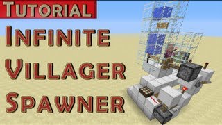 Minecraft Tutorial Infinite Adult Villager Spawner v2 works in 174 [upl. by Attah202]