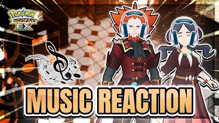 🎵 Reacting to Decisive Lysandre and Kalos Elite Four Themes  Pokemon Masters EX Music Reaction [upl. by Meekah]