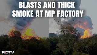 Harda Blast  Moment When Multiple Blasts Shook Madhya Pradesh Fire Cracker Factory [upl. by Notwal]