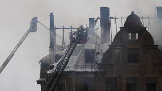 29102017 Hausbrand Feuer Plauen Klopstockstraße [upl. by Durstin]