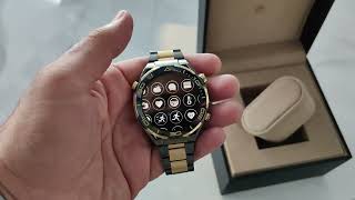 Hands On Huawei Watch Ultimate Design  Gold Smartwatch [upl. by Knorring]