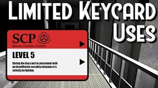 SCP Containment Breach  Limited Keycard Uses Challenge [upl. by Schober]