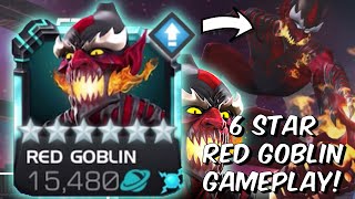 6 Star Rank 2 Red Goblin Gameplay amp First Look  Frenzy Damage  Marvel Contest of Champions [upl. by Yedarb]