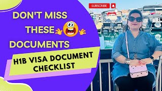 H1B Visa Documents CheckList 2022  BEST ADVICE FOR H1B DOCUMENTATION UNDER 10 MIN H1B VISA PROCESS [upl. by Tiga]