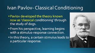 SPSC Lecturer Theories of Learning  Behaviorism Pavlov Thorndike Watson and Skinner [upl. by Anallij524]