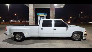 1997 Chevrolet C3500 Crew Cab Dually Longbed Lowered Belltech Suspension Cowl Induction Hood [upl. by Mosa]