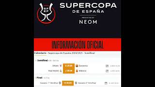 🚨 ¡CAMBIO de FECHAS en la SUPERCOPA de ESPAÑA 🌧️ La DANA altera el CALENDARIO ⚽️🔥 [upl. by Amery623]