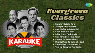 Evergreen Classics  Karaoke with Lyrics  Karvaten Badalte Rahe  Zindagi Kaisi Hai Paheli [upl. by Aicertal]