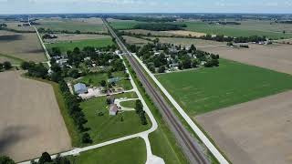 Graytown amp Elliston Ohio aerial views June 2024  PTXVI [upl. by Simeon]