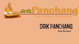 Drik Panchang App Review Hindu Calender Hinducalender Panchangam Calender Panjika [upl. by Anelem]