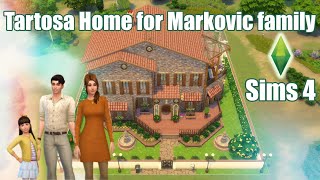 Tartosa Home for Markovic family  House renovation  Stop Motion build  The Sims 4  NO CC [upl. by Tammara]