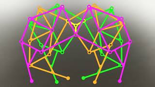 Leg mechanism  Jansens linkage  The strandbeest  Smooth walking motion [upl. by Meeharb]