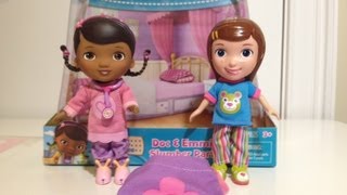 Doc McStuffins and Emmie Slumber Party with Dottie Playset Review [upl. by Ammamaria]