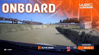 FULL ONBOARD  Shakedown EvansMartin  WRC Vodafone Rally de Portugal 2023 [upl. by Trahurn]