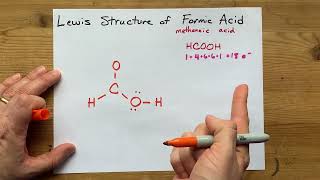 Lewis Structure of Formic Acid HCOOH or CH2O2 [upl. by Laroy]