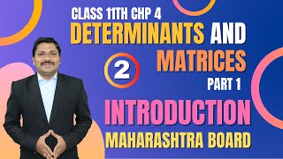 Determinants And Matrices Lec 2  Class 11th Maths1  Success 30  Maharashtra Board  Dinesh Sir [upl. by Liemaj]