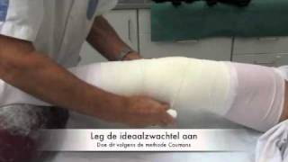 Knie immobilizer met drukverband [upl. by Nyrol]