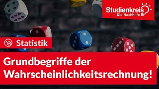 Grundbegriffe der Wahrscheinlichkeitsrechnung  Statistik verstehen mit dem Studienkreis [upl. by Corneille]