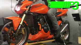 Kawasaki Z1000 Dyno Day Power run P3 Tuning Liverpool [upl. by Gay]