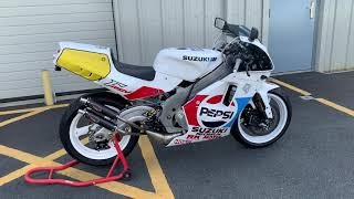 Pepsi Kevin Schwantz Tribute Suzuki RGV 500 Walkaround [upl. by Delly]