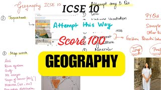 Score 100 in Geography✅  ICSE 10  Attempt this way 💯 [upl. by Acissehc799]