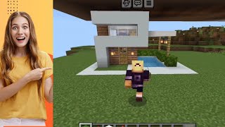 Minecraft Modern House Tutorial minecraft halny rizzial modernhouse wiederdude trending [upl. by Parry]