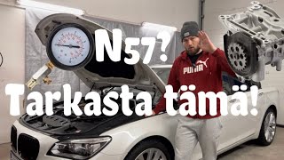 Bmw N57 öljynpaineen mittaus N57 Oil pressure test [upl. by Bette488]