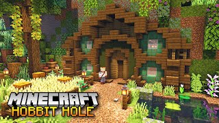 How to Build an Awesome Hobbit Hole in Minecraft Tutorial [upl. by Myer360]