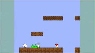 Lets Play  Syobon Action  Cat Mario  The hardest game ever P [upl. by Bellda]