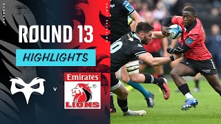 Ospreys v Emirates Lions  Instant Highlights  Round 13  URC 202324 [upl. by Ahsemal]