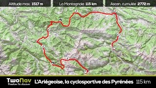 LAriégeoise la cyclosportive des Pyrénées 2015  La Mountagnole  115 km [upl. by Eselrahc]