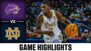 Western Carolina vs Notre Dame Game Highlights  202324 ACC Mens Basketball [upl. by Attelrahs377]