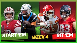 Week 4 Start Em Sit Em Michael Fabiano Sets Your Fantasy Lineup [upl. by Trebliw]