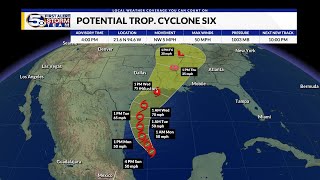 Tracking Potential Tropical Cyclone Six Latest Track and Impacts Sunday 4pm [upl. by Mlehliw639]