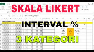 CARA MEMBUAT INTERVAL   SKALA LIKERT [upl. by Carlina]