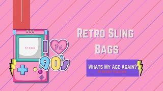 Item 7  Retro Sling Bags 3 Colors  Fit Video [upl. by Acinad]