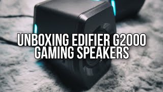 Unboxing Edifier G2000 powerful small gaming speaker [upl. by Griffis986]