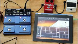 Digitech JamMan Stereo Looper  iPad  guitar [upl. by Edmead]