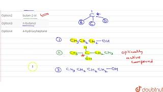 Which one of the following is an optically active compound [upl. by Einnos]