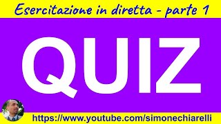 QUIZ IN DIRETTA simulazione di un concorso 30 domande con risposte commentate parte 1 482024 [upl. by Rima]